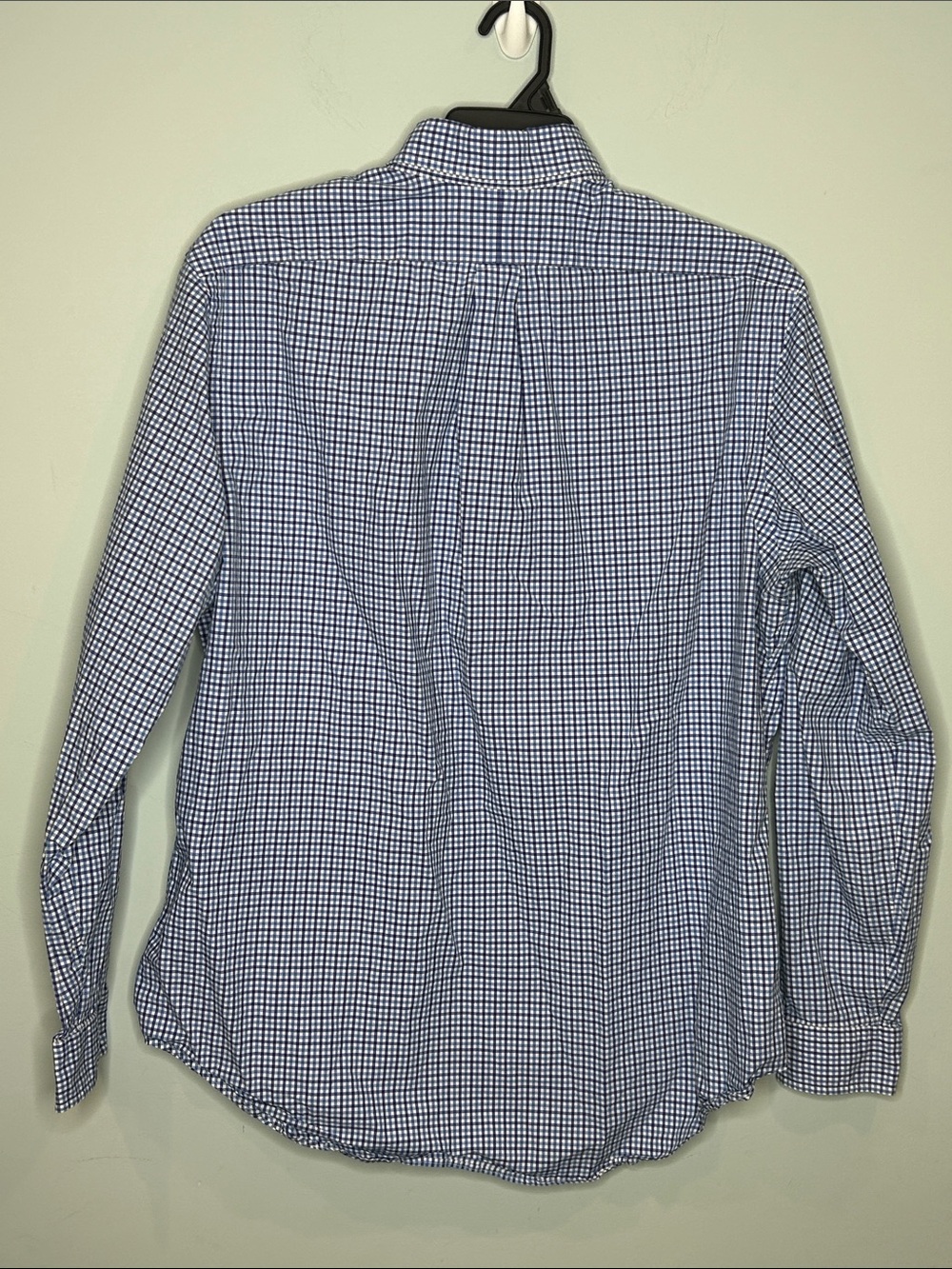 Ralph Lauren Blue and White Gingham Button-Down Shirt - Picture 7 of 7